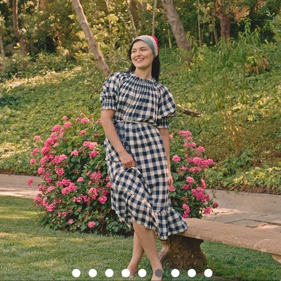 Nwt Doen Gingham Whisper Dress 